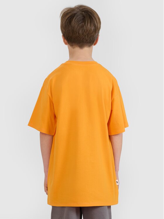 4F 4F T-Shirt 4FJRSS25TTSHM2641-70S Πορτοκαλί Oversize