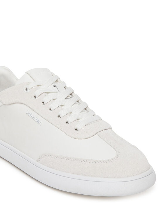 Calvin Klein Calvin Klein Tenisice Cupsole Lace Up - Lth Sue Mix HW0HW02435 Bijela
