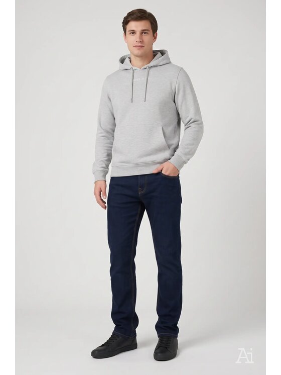 Cross Jeans Cross Jeans Jeansy F 194-765 Szary Straight Leg