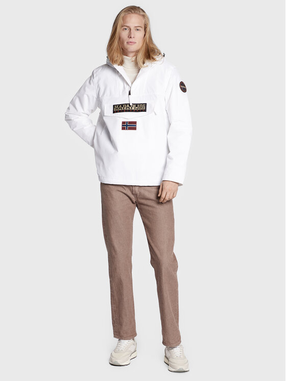 Napapijri Bunda anorak Rainforest Winter 3 NP0A4GMC Biela Regular Fit Modivo.sk