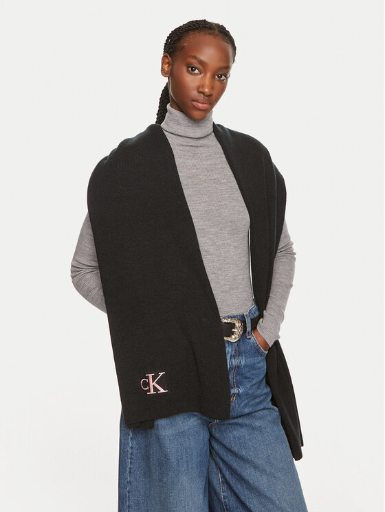Calvin Klein Calvin Klein Шарф Monogram K60K612659 Чорний