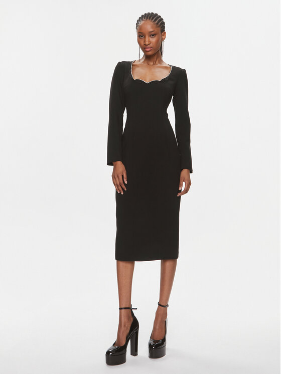 Nissa Nissa Coctailkleid RS14259 Schwarz Slim Fit