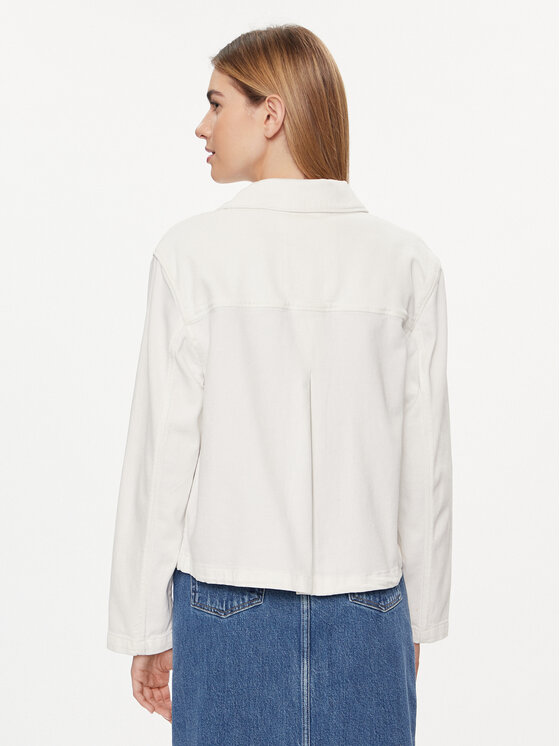 Tommy Jeans Tommy Jeans Farmer kabát DW0DW17748 Fehér Regular Fit