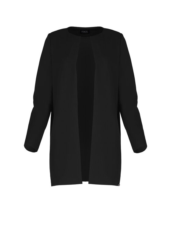 FIGL FIGL Płaszcz M551 Czarny Regular Fit