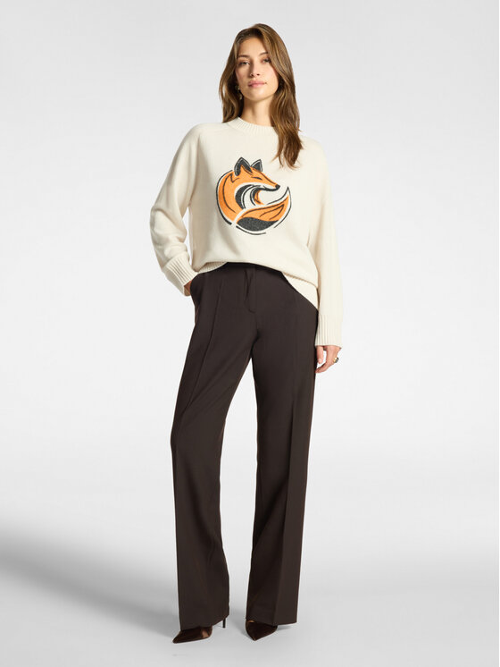 Elena Mirò Elena Mirò Maglione M110Z000878N002 Crema Regular Fit