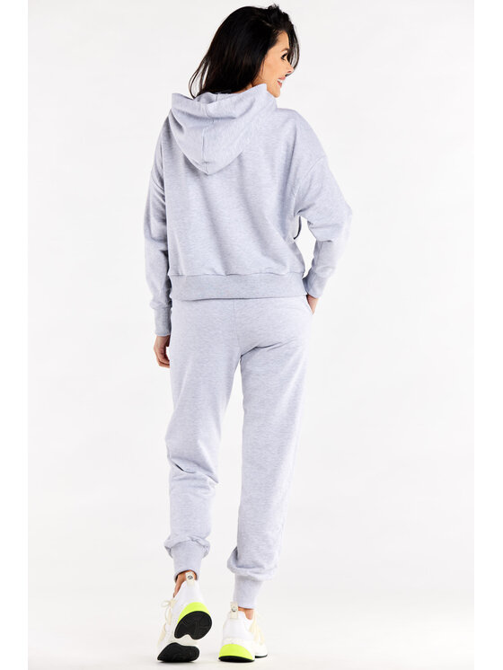 Infinite You Infinite You Mikina M318 Šedá Basic Fit