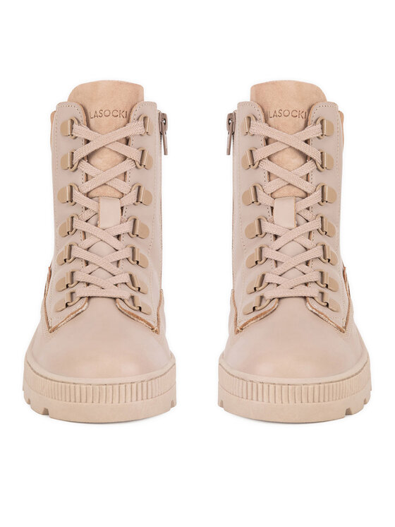Lasocki Young Lasocki Young Schnürschuhe PUSZAN CI12-PUSZAN-10 Beige