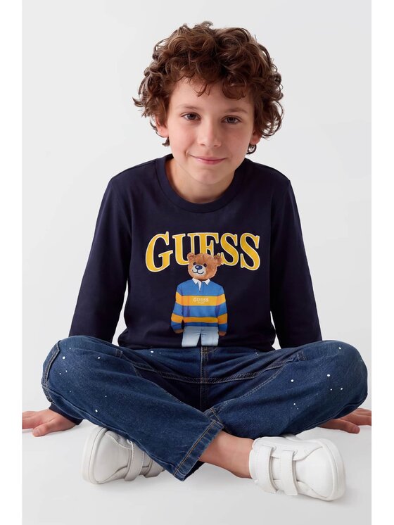 Guess Kids Guess Kids T-Shirt 184439 Niebieski Classic Fit