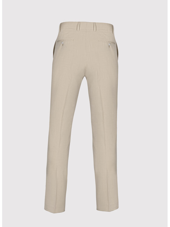 Pako Lorente Pako Lorente Spodnie garniturowe P26SF-6G-006 Beżowy Slim Fit