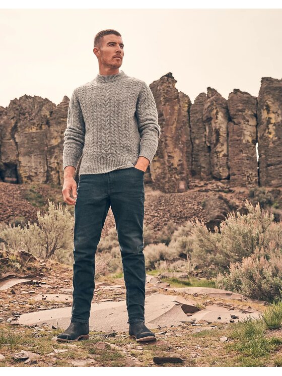 Wrangler Wrangler Jeansy RIVER Szary Straight Fit