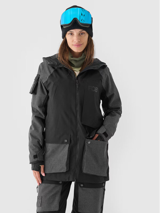 4F 4F Giacca da snowboard 4FWAW24TTJAF587-20S Nero Regular Fit