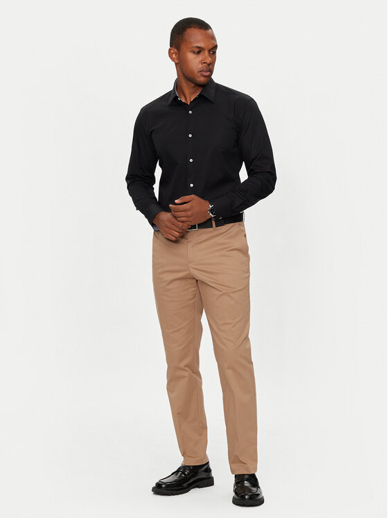 BOSS Boss Риза H-Hank 50519859 Черен Slim Fit