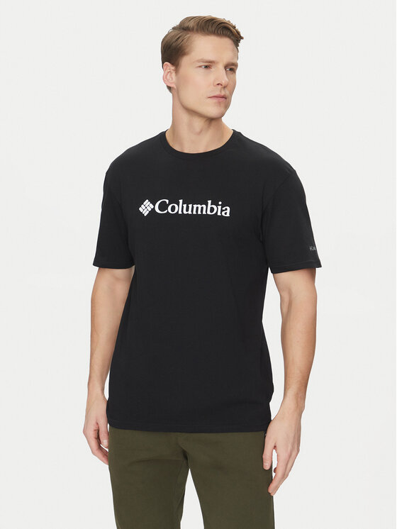 Columbia Columbia T-Shirt CSC Basic Logo EM2180 Czarny Regular Fit