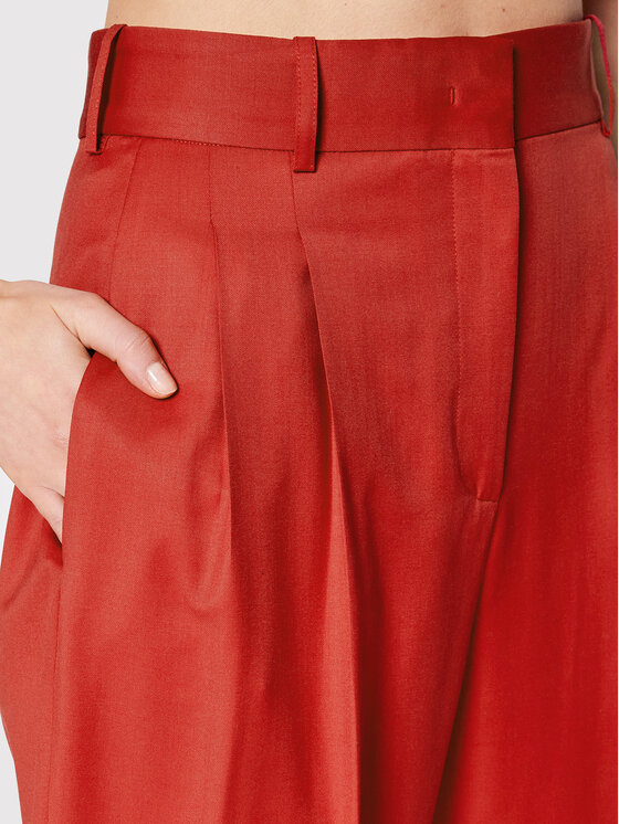 Fabiana Filippi Fabiana Filippi Chino nohavice PAD272W355 Červená Regular Fit