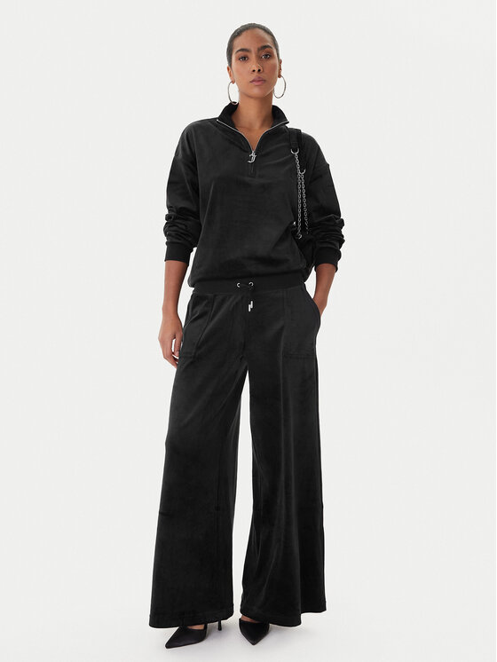 Juicy Couture Juicy Couture Світшот JCBAS224810 Чорний Regular Fit