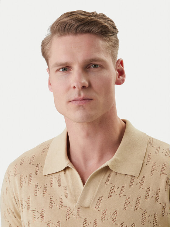 KARL LAGERFELD KARL LAGERFELD Polokošeľa 655005 562301 Béžová Slim Fit