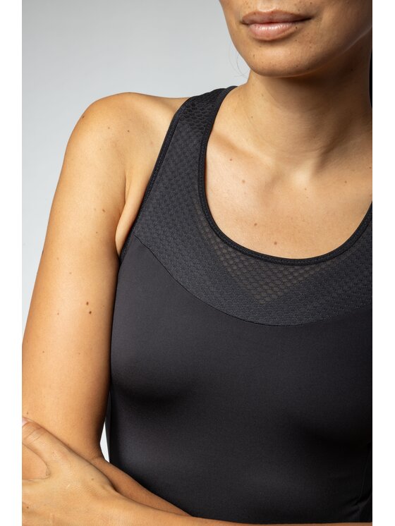 Alé Cycling Alé Cycling Koszulka rowerowa Solid Color Block Tank Top Czarny Regular Fit