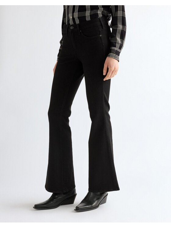 Wrangler Wrangler Jeansy MONTANA Czarny Wide Leg