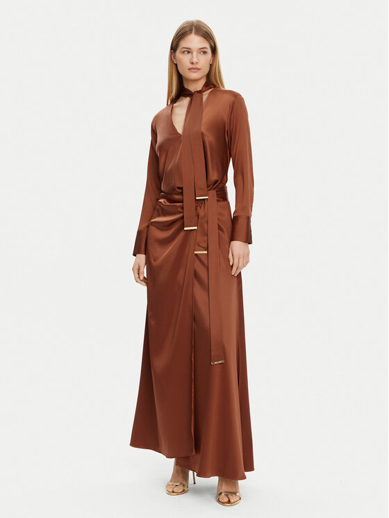 Sukienka wieczorowa Marciano Guess, Rozmiar 44, Bordowa, 5GGK00 7246A