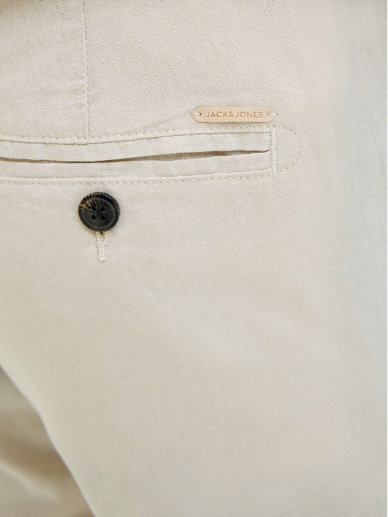 Jack & Jones Jack & Jones Chino nohavice Stace 12248604 Écru Tapered Fit