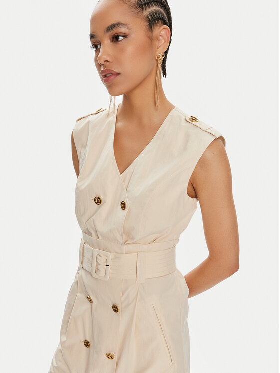 TWINSET TWINSET Vsakodnevna obleka 241TT2050 Bež Regular Fit