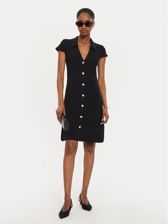 Morgan Morgan Kootud kleit 242-RMSIX Must Slim Fit