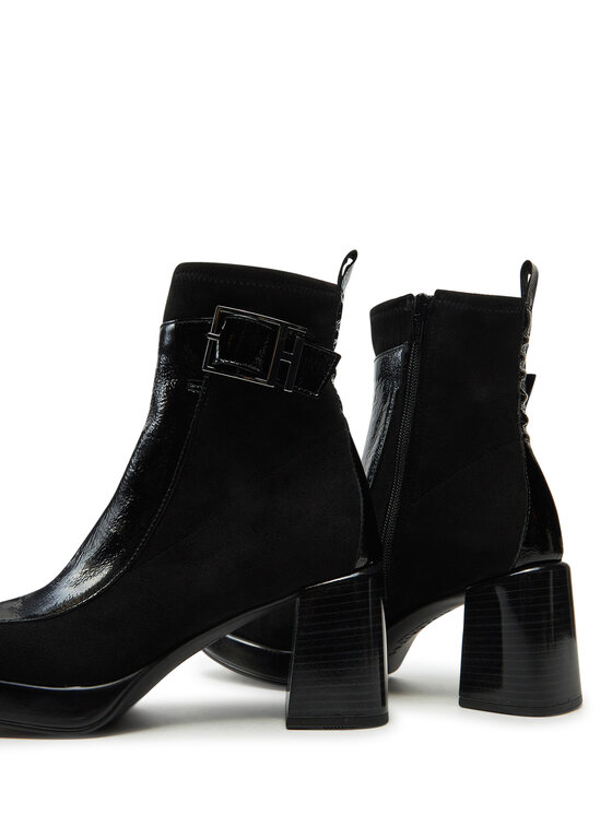 Hispanitas Hispanitas Botine Velour Str-I24 HI243664 Negru