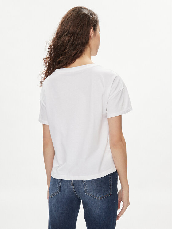 Liu Jo Liu Jo T-Shirt VA4156 JS923 Bílá Relaxed Fit