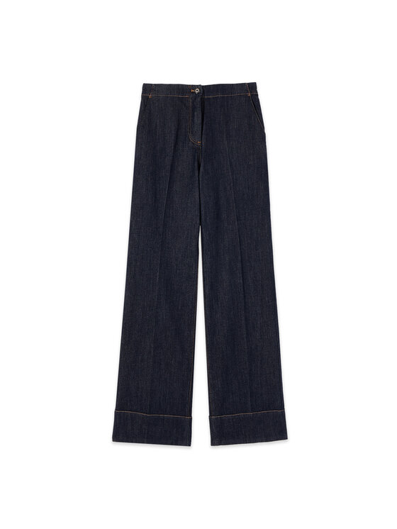 Oltre Oltre Jeans P404R009270N034 Blu Baggy Fit