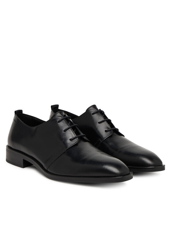 Calvin Klein Calvin Klein Polobotky Slim Clean Derby Lth HM0HM02004 Černá