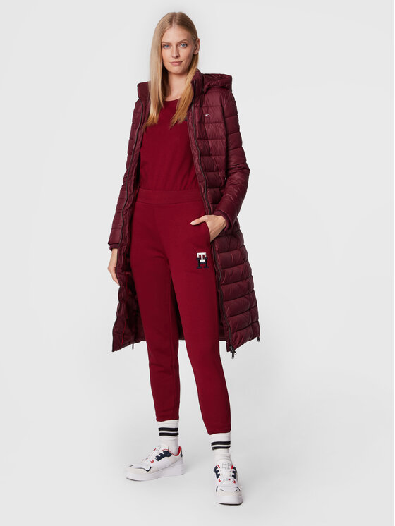 Tommy Hilfiger Tommy Hilfiger Spodnji del trenirke Monogram WW0WW37435 Bordo rdeča Regular Fit