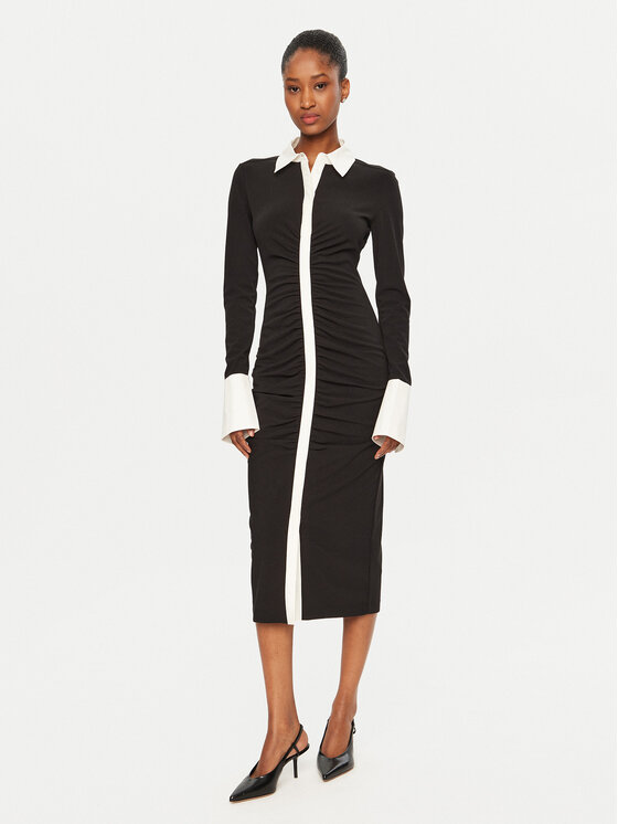 KARL LAGERFELD KARL LAGERFELD Haljina za svaki dan A1W13031 Crna Slim Fit