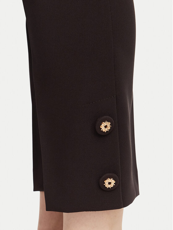 Rinascimento Rinascimento Caprihose CFC0130137003 Dunkelbraun Slim Fit