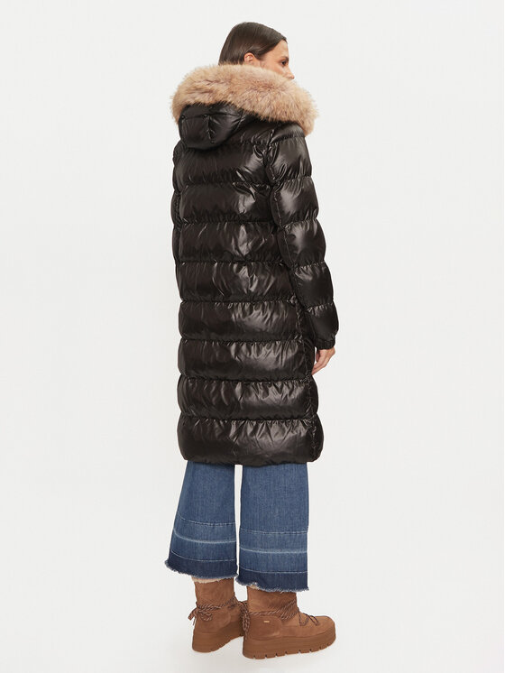 Geox Geox Zimní bunda Backsie W4628H T2843 F9000 Černá Regular Fit