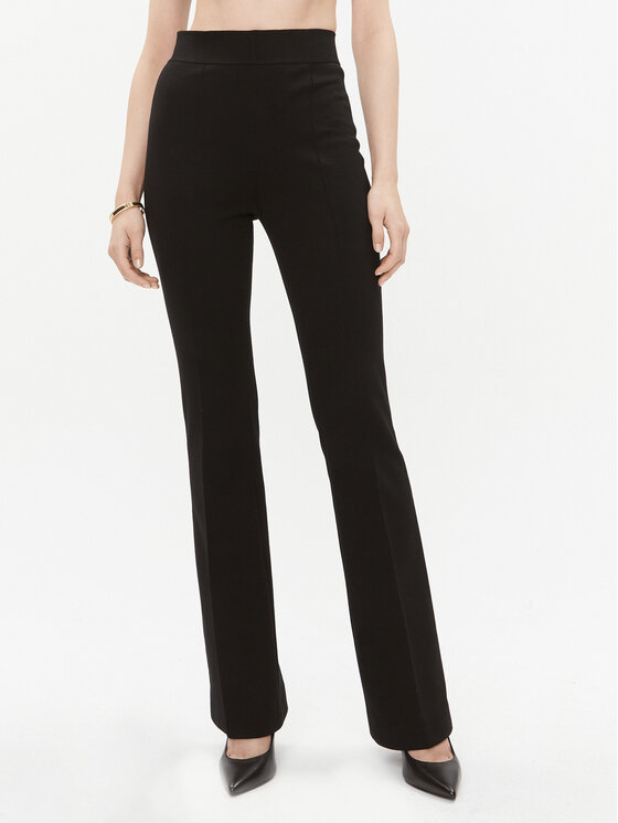 Luisa Spagnoli Luisa Spagnoli Riidest püksid Modit 540391 Must Regular Fit