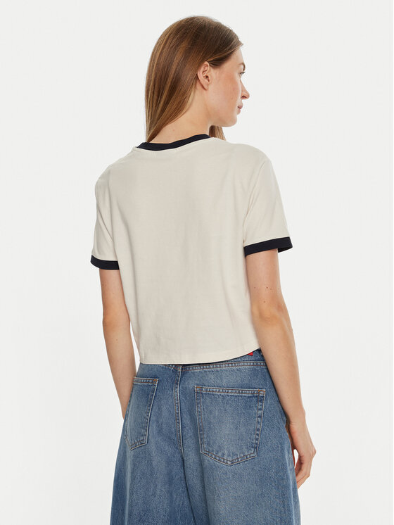 Guess Guess T-shirt V4BI08 K8FQ4 Bijela Boxy Fit