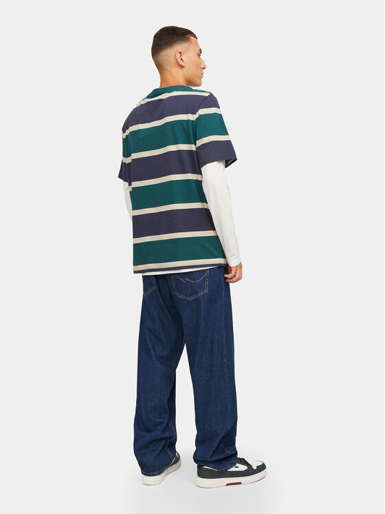 Jack&Jones Jack&Jones Jeans hlače Eddie 12249028 Mornarsko modra Loose Fit