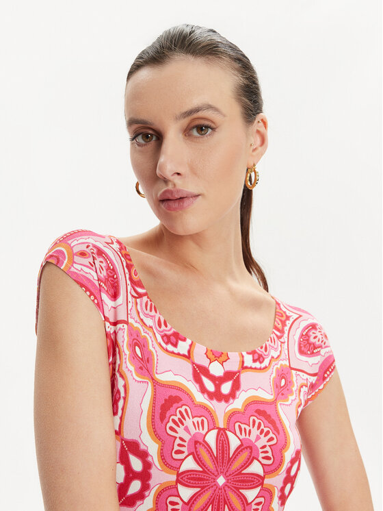 Luisa Spagnoli Luisa Spagnoli Bluzka Crotone 58243 Różowy Regular Fit