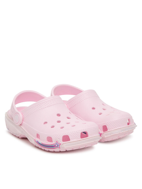Crocs Crocs Šlepetės Classic Star Sparkle Shaker Clog 211620 Rožinė