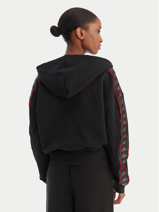 Kappa Kappa Majica dugih rukava Banda Clarise 32261BW Crna Regular Fit