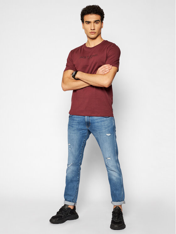 T-shirt Blagabriel 12188739 Bordeaux Regular Fit