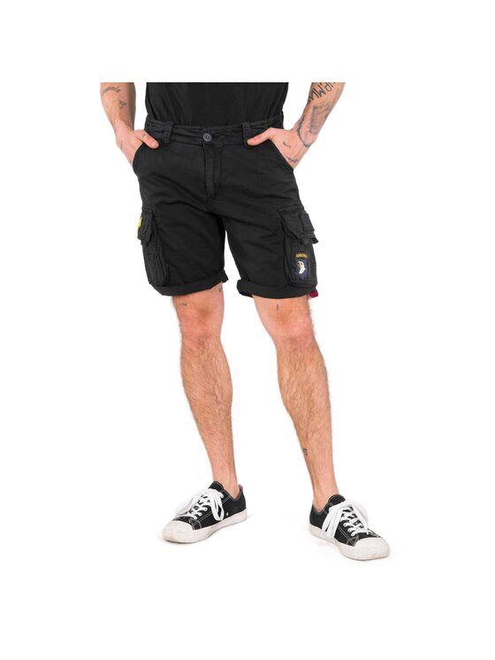 Alpha Industries Alpha Industries Szorty materiałowe AI.186209-03-29 Czarny Slim Fit