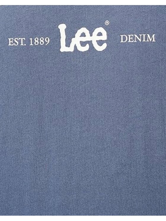 Lee Lee T-Shirt Legendary Tee Niebieski Relaxed Fit