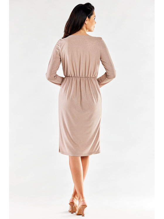 Awama Awama Abito da sera A548 Beige Basic Fit