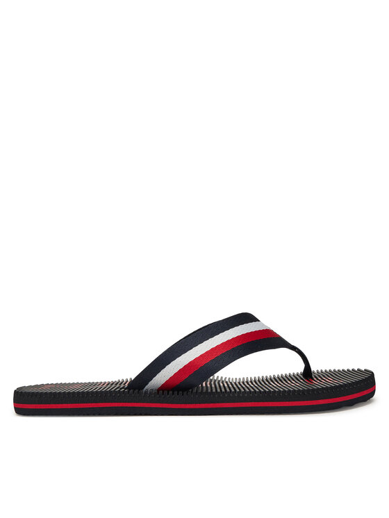 Tommy Hilfiger Tommy Hilfiger Zehentrenner Massage Beach Sandal FM0FM05443 Dunkelblau