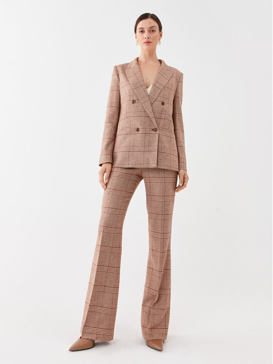 TWINSET TWINSET Marynarka 232TP2751 Brązowy Regular Fit