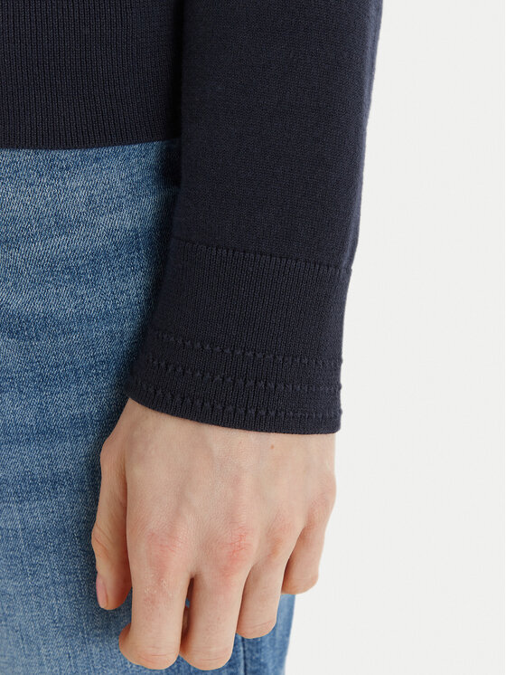 Tommy Hilfiger Tommy Hilfiger Pulover WW0WW42050 Bleumarin Regular Fit