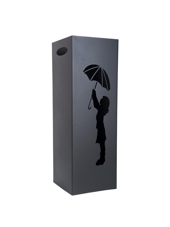 MIAhome MIAhome Kosz na Parasole Parasolnik 60 cm RAGAZZA E OMBRELLO Czarny