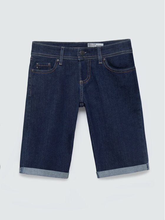 BIG STAR BIG STAR Szorty jeansowe DAKOTA Granatowy Basic Fit