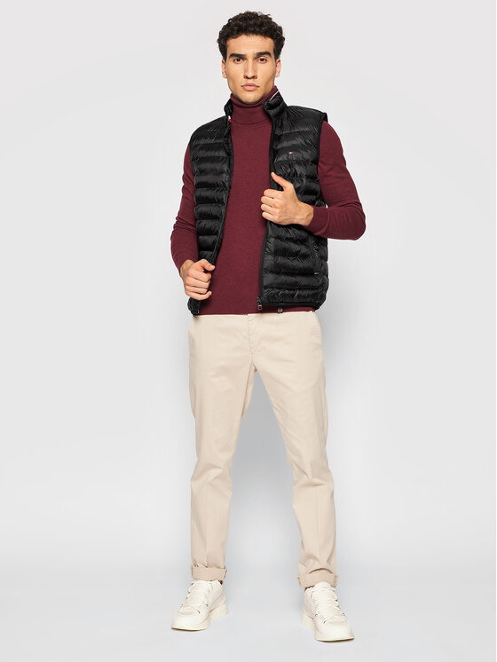 Tommy Hilfiger Tommy Hilfiger Αμάνικο Μπουφάν Core Circular MW0MW18762 Μαύρο Regular Fit